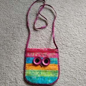 Unique handmade owl purse
